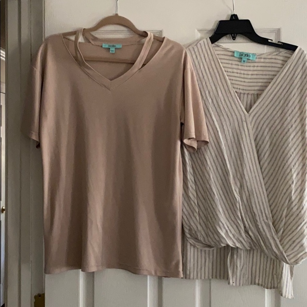 Karlie bundle of 2 tops- med and one size